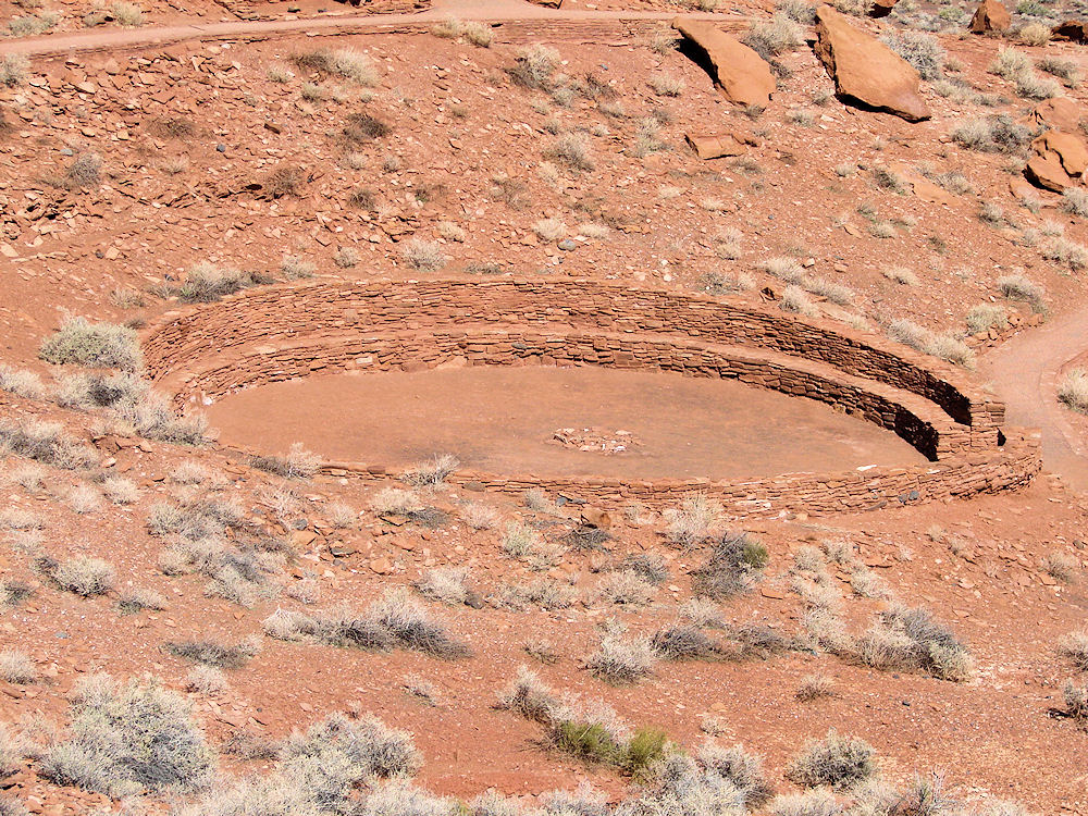 Wupatki Pueblo Community Room. Wupatki National Monument, Anasazi & Sinagua Ruins, Flagstaff, Arizona. Hikes, Travels, & Tours. Photos, Pictures, Images, & Reviews.
