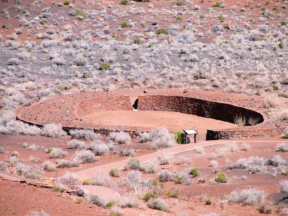Wupatki Pueblo Ballcourt. Wupatki National Monument, Anasazi & Sinagua Ruins, Flagstaff, Arizona. Hikes, Travels, & Tours. Photos, Pictures, Images, & Reviews.