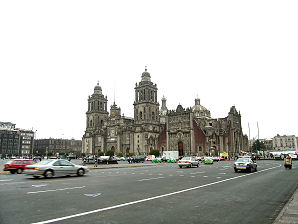 Metropolitan Cathedral. The Constitution Square Plaza de la Constitucin El Zcalo Of  Mexico City D.F. Mexico Travel & Tour Pictures, Photos, Images, & Reviews.