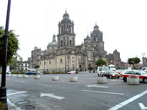Metropolitan Cathedral. The Constitution Square Plaza de la Constitucin El Zcalo Of  Mexico City D.F. Mexico Travel & Tour Pictures, Photos, Images, & Reviews.