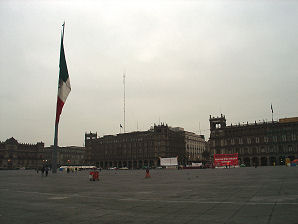 Distrito Federal Offices. The Constitution Square Plaza de la Constitucin El Zcalo Of  Mexico City D.F. Mexico Travel & Tour Pictures, Photos, Images, & Reviews.